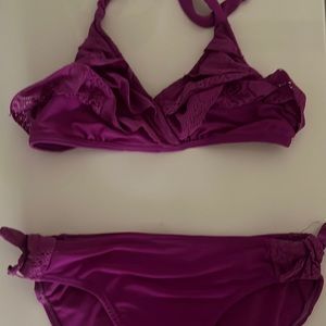 girls purple swimsuit